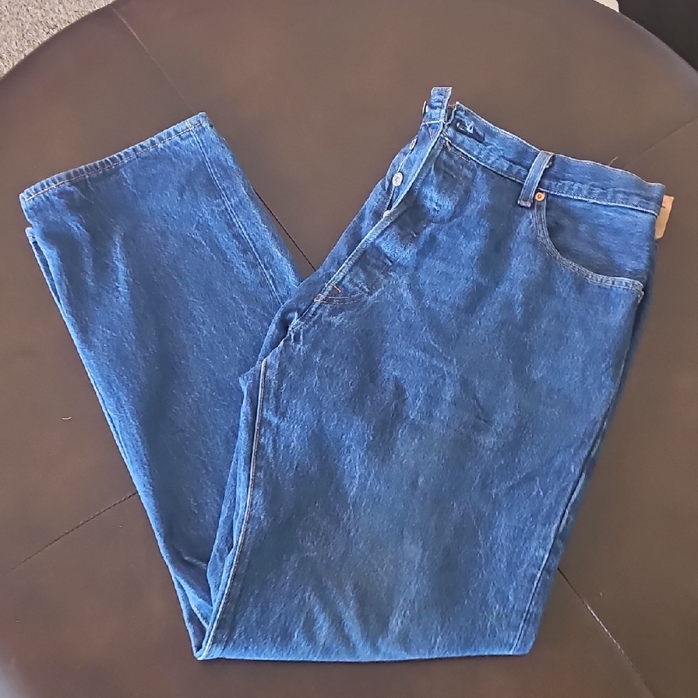 Levi's Men's Straight Fit Blue Denim Jeans